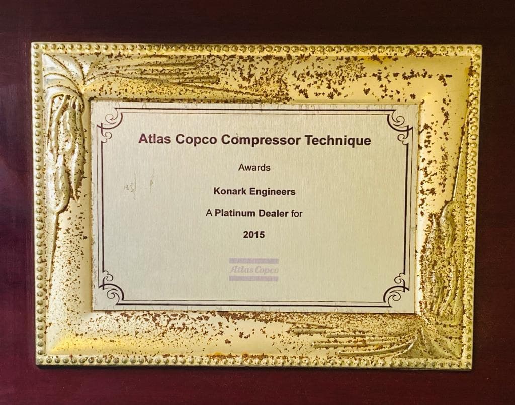Atlas Copco Recognition Award
